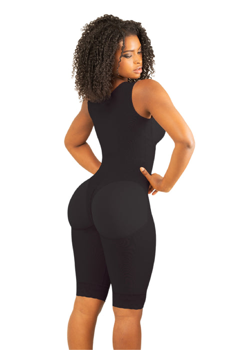 1673- 3/4 Leg Garment With Bra And Lycra On The Buttocks